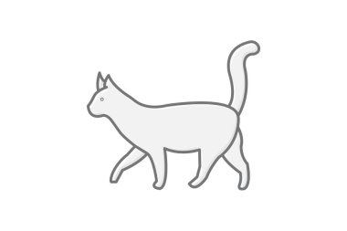 Kedi, vektör, piksel mükemmel, çizer dosyası