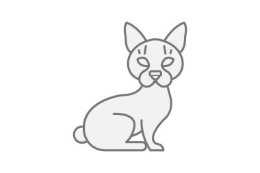 Sphynx Kedi, vektör, piksel mükemmel, illüstratör dosyası