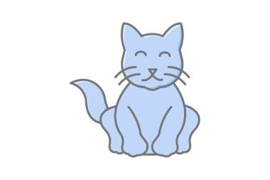 Pers kedisi, vektör, piksel mükemmel, illüstratör dosyası