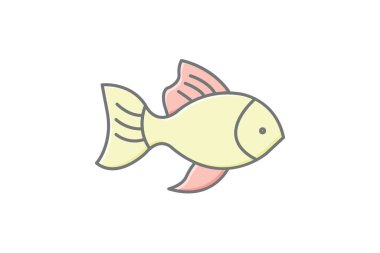 Japon Balığı, vektör, piksel mükemmel, illüstratör dosyası