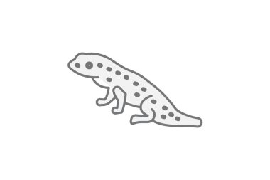 Leopar Gecko, vektör, piksel mükemmel, illüstratör dosyası