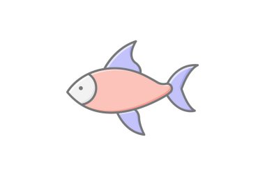 Tetra Balık, vektör, piksel mükemmel, illüstratör dosyası