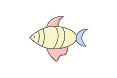 Palyaço balığı, vektör, piksel mükemmel, illüstratör dosyası