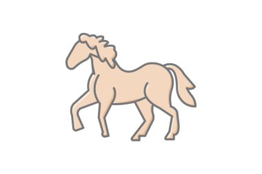 Minyatür At, vektör, piksel mükemmel, illüstratör dosyası