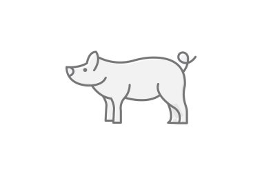 Minyatür Domuz, vektör, piksel mükemmel, illüstratör dosyası