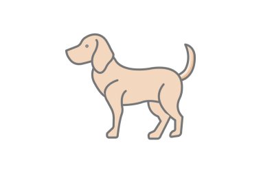 Beagle, vektör, piksel mükemmel, illüstratör dosyası