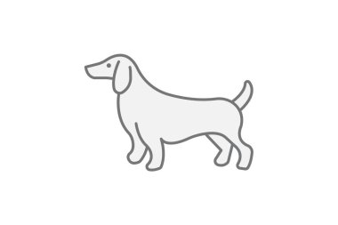 Dachshund, vektör, piksel mükemmel, illüstratör dosyası