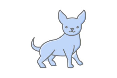 Chihuahua, vektör, piksel mükemmel, çizer dosyası