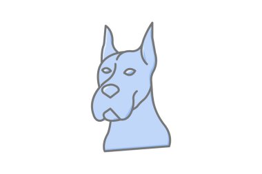 Büyük Danca, vektör, piksel mükemmel, illüstratör dosyası