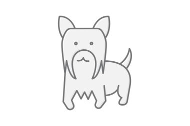 Yorkshire Teriyeri, vektör, piksel mükemmel, illüstratör dosyası