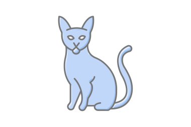 Habeş kedisi, vektör, piksel mükemmel, illüstratör dosyası