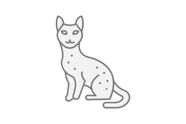 Savannah Kedi, vektör, piksel mükemmel, illüstratör dosyası