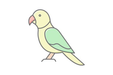 Güneş Conure, vektör, piksel mükemmel, illüstratör dosyası