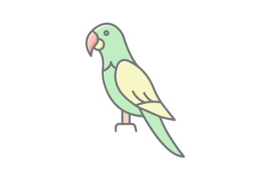 Mavi ve Altın makav, vektör, piksel mükemmel, illüstratör dosyası