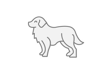 Bernese Dağ Köpeği, vektör, piksel mükemmel, illüstratör dosyası