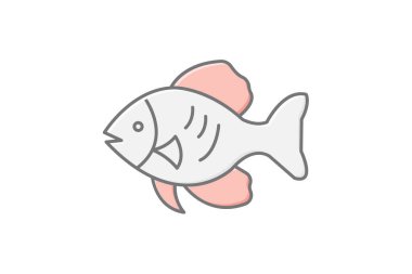 Discus Fish, vektör, piksel mükemmel, illüstratör dosyası