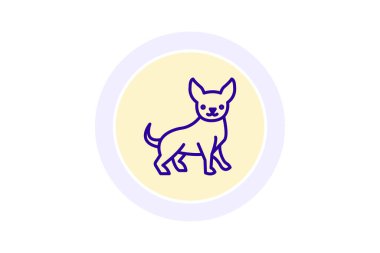Chihuahua, vektör, piksel mükemmel, çizer dosyası