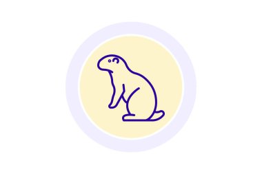 Çayır köpeği, vektör, piksel mükemmel, illüstratör dosyası
