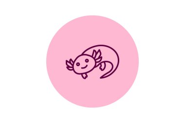 Axolotl, vektör, piksel mükemmel, illüstratör dosyası