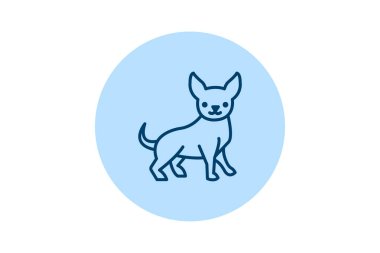 Chihuahua, vektör, piksel mükemmel, çizer dosyası