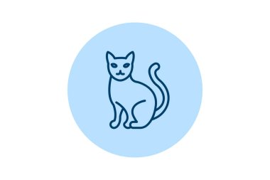 Rus Mavi Kedisi, vektör, piksel mükemmel, illüstratör dosyası