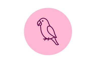 Şeftali Yüzlü Aşk Kuşu, vektör, piksel mükemmel, illüstratör dosyası