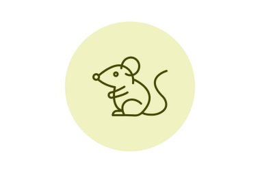 Süslü Fare, vektör, piksel mükemmel, illüstratör dosyası