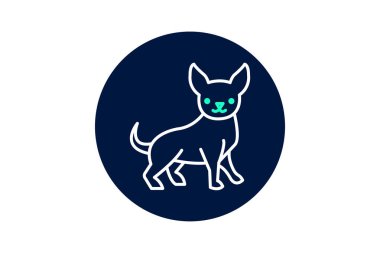 Chihuahua, vektör, piksel mükemmel, çizer dosyası