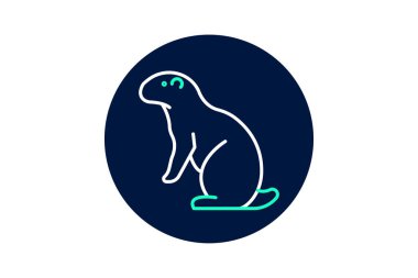 Çayır köpeği, vektör, piksel mükemmel, illüstratör dosyası