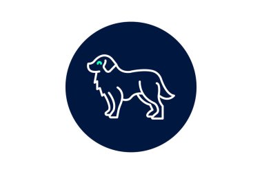 Bernese Dağ Köpeği, vektör, piksel mükemmel, illüstratör dosyası