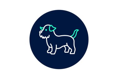 Norfolk Terrier, vektör, piksel mükemmel, illüstratör dosyası