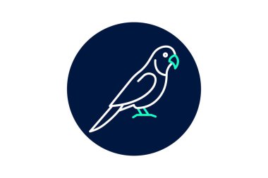 Quaker Papağanı, vektör, piksel mükemmel, illüstratör dosyası