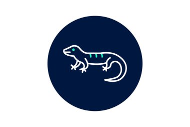 Mavi Dilli Skink, vektör, piksel mükemmel, illüstratör dosyası