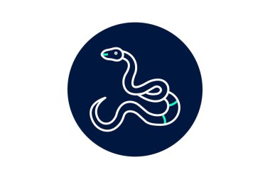 Süt Yılan, vektör, piksel mükemmel, illüstratör dosyası