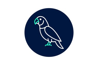 Hint Halkası Papağan, vektör, piksel mükemmel, illüstratör dosyası