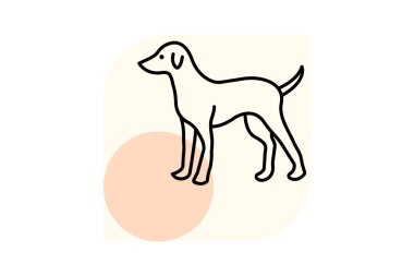 Köpek, vektör, piksel mükemmel, çizer dosyası