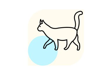 Kedi, vektör, piksel mükemmel, çizer dosyası