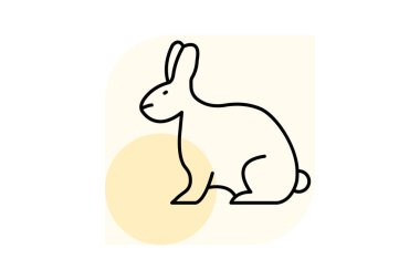 Tavşan, vektör, piksel mükemmel, illüstratör dosyası