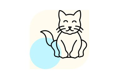 Pers kedisi, vektör, piksel mükemmel, illüstratör dosyası