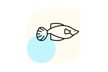 Guppy, vektör, piksel mükemmel, illüstratör dosyası