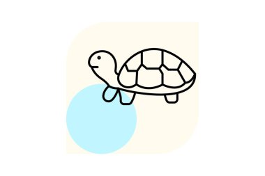 Kaplumbağa, vektör, piksel mükemmel, çizer dosyası