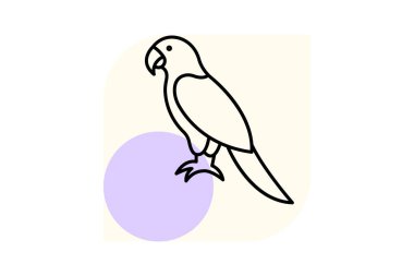 Papağan, vektör, piksel mükemmel, illüstratör dosyası