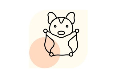 Şeker Planörü, vektör, piksel mükemmel, illüstratör dosyası