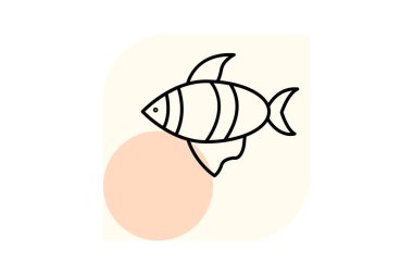 Palyaço balığı, vektör, piksel mükemmel, illüstratör dosyası