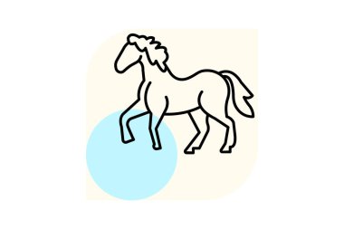 Minyatür At, vektör, piksel mükemmel, illüstratör dosyası