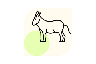 Eşek, vektör, piksel mükemmel, çizer dosyası