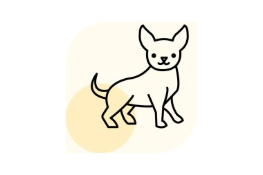 Chihuahua, vektör, piksel mükemmel, çizer dosyası