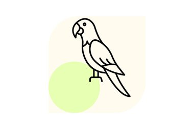 Mavi ve Altın makav, vektör, piksel mükemmel, illüstratör dosyası