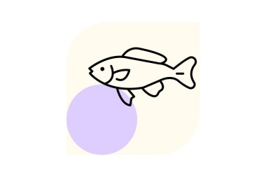 Black Molly Fish, vektör, piksel mükemmel, illüstratör dosyası