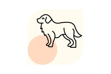 Bernese Dağ Köpeği, vektör, piksel mükemmel, illüstratör dosyası